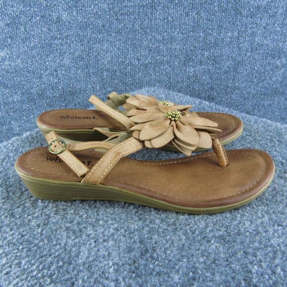 White Mountain‎ Women's Goofy Thong Brown Synthetic Size 7M Gently Used 2025 - Picture 4 of 10